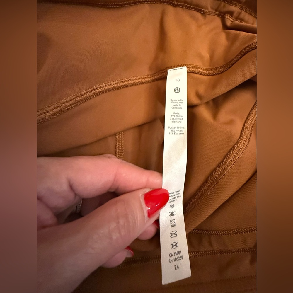 Lululemon Swift Speed High-Rise Tight 28" *Copper Brown (Size 18 / EUC) - Picture 2 of 11
